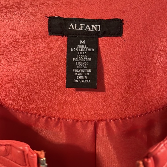 ALFANI Leather Jacket - Picture 6 of 16